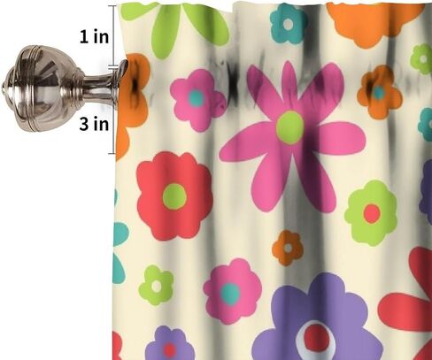 Retro Multicolored Checkered Window Valance Curtain, Colorful Bright Rainbow Modern Simple Groovy Aesthetic Farmhouse Kitchen Valances for Dining Room Canteens Decor 54x18inch in Saudi Arabia