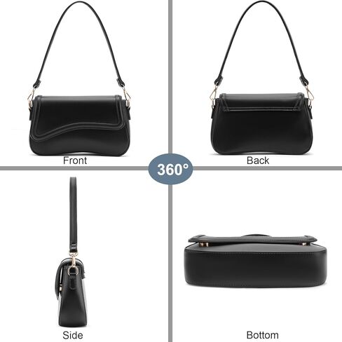 NIUEIMEE ZHOU حقيبة كتف صغيرة للنساء ريترو نباتي حقائب كروسبودي جلدية حقيبة يد تحت الإبط المحافظ in Kuwait