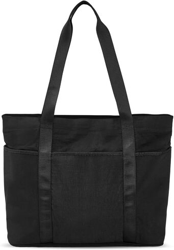 Tote Bag for Women with Zipper, Convertible Travel and Work Shoulder Bag, Large Teacher Tote Bag with Luggage Strap in Saudi Arabia