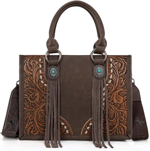 Montana West Tote Bag for Women Western Tooling Handbags Embroidered Concho Crossbody in Saudi Arabia