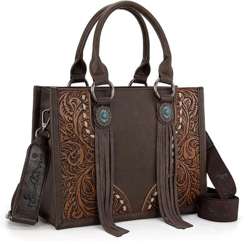 Montana West Tote Bag for Women Western Tooling Handbags Embroidered Concho Crossbody in Saudi Arabia