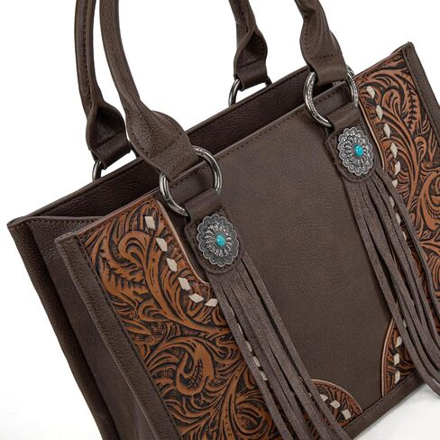 Montana West Tote Bag for Women Western Tooling Handbags Embroidered Concho Crossbody in Saudi Arabia
