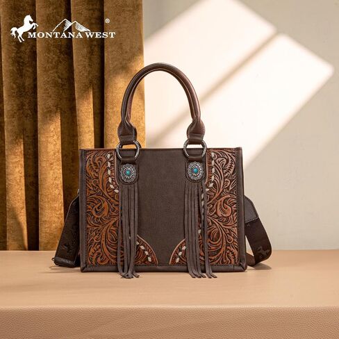 Montana West Tote Bag for Women Western Tooling Handbags Embroidered Concho Crossbody in Saudi Arabia