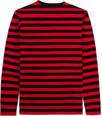 LittleSpring Men's Crewneck Long Sleeve Striped Tshirts in Saudi Arabia