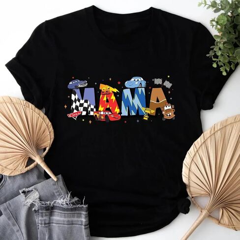 Cute Car Mama Shirt,Retro Racing Mom Shirt,Cute Car Lover Tee,Mother's Birthday Gift in Saudi Arabia