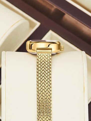 MASTOP Petite Vintage Oval Gold Women’s Watch, Waterproof Elegant Bracelet Watch for Small Wrists Minimalist Easy to Read in Saudi Arabia