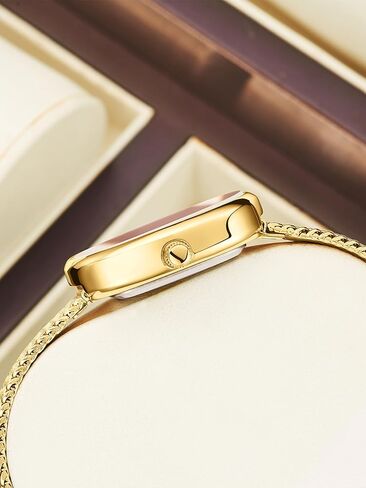 MASTOP Petite Vintage Oval Gold Women’s Watch, Waterproof Elegant Bracelet Watch for Small Wrists Minimalist Easy to Read in Saudi Arabia