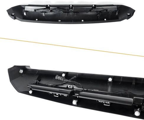 Gloss Black Upper Hood Bulge Molding Grille Fit for Tundra 2007-2021 with Amber LED Grille Lights Kit in Saudi Arabia