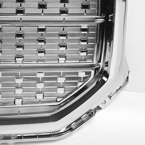 شواية 2016-2018 لسيارة جي إم سي سييرا 1500 Base SLE Denali Style شبكة المصد الأمامي العلوي من الكروم in Kuwait