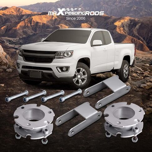 maXpeedingrods 3" Front & 2" Rear Leveling Lift Kit for Chevrolet Colorado for GMC Canyon 2015-2022 2WD/4WD Shackles Strut Spacers in Saudi Arabia