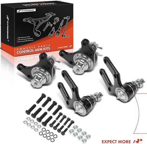 A-Premium Set of 4, Front Upper and Lower Ball Joints Kit, Compatible with Toyota T100 1993 1994 1995 1996 1997 1998, RWD in Saudi Arabia