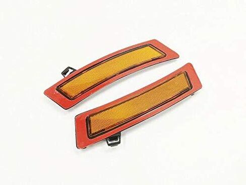AMBER Lens Front Bumper Side Markers Replacement Reflector Compatible With 2011-2013 BMW E70 X5 LCI Models w/o Side Cameras in Saudi Arabia