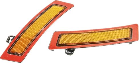 AMBER Lens Front Bumper Side Markers Replacement Reflector Compatible With 2011-2013 BMW E70 X5 LCI Models w/o Side Cameras in Saudi Arabia