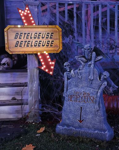 Spirit Halloween Beetlejuice Marquee Sign, Officially Licensed in Saudi Arabia