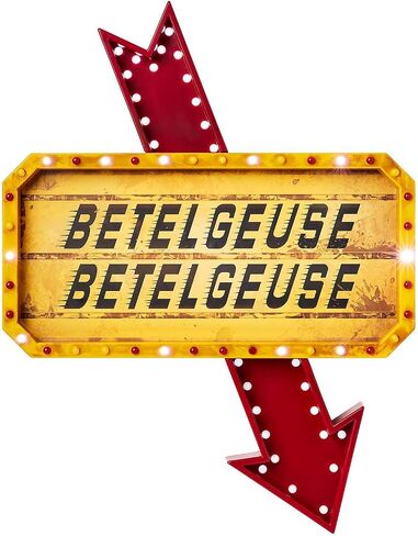 Spirit Halloween Beetlejuice Marquee Sign, Officially Licensed in Saudi Arabia