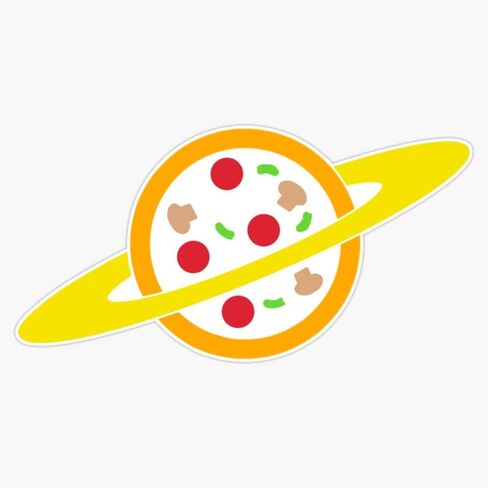 MAGNET Pizza Planet Uniform Magnetic Vinyl Sticker Decal Magnet 5" in Saudi Arabia