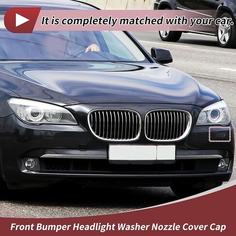 Front Left Side Bumper Headlight Washer Nozzle Cover Cap for BMW 740i 2011-2015 Bumper Trim Nozzle Cover No.51117210881 Unpainted Plastic in Saudi Arabia