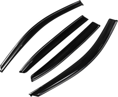 Window Deflectors for Honda Accord 2008-2012 Vent Visors Black Rain Guards Reinforced Acrylic 4 Pcs in Saudi Arabia