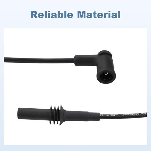 7mm Ignition Spark Plug Wires Set Compatible with Jeep Dodge Mitsubishi Dakota Durango Nitro Ram 1500 Commander Grand Cherokee Liberty 2009-2012 V6 3.7L Replacement for 0514211AE 671-6290 3PCS in Saudi Arabia