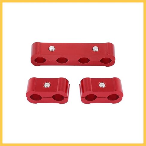 4 Set 8mm Car Engine Spark Plug Wire Separator Looms Divider Organizer Clamp Aluminum Alloy Red Auto Replacement Parts in Saudi Arabia