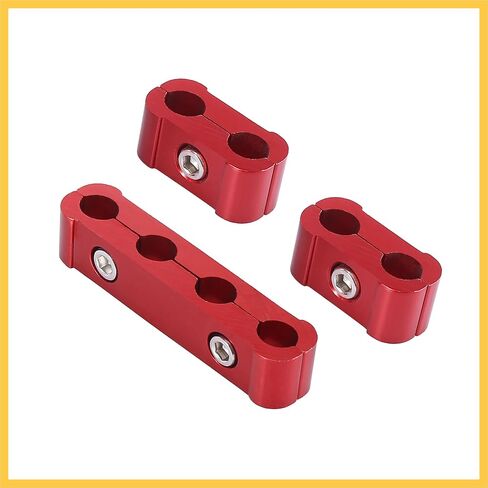 4 Set 8mm Car Engine Spark Plug Wire Separator Looms Divider Organizer Clamp Aluminum Alloy Red Auto Replacement Parts in Saudi Arabia