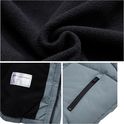 Rokka&Rolla Boys’ Midweight Water-Resistant Fleece-Lined Puffer Jacket in Saudi Arabia