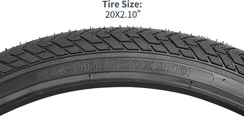 YUNSCM 2-PCS 20 بوصة إطارات الدراجة 20x2.10/54-406 و20 بوصة أنابيب الدراجة صمام شريدر متوافق مع 20x1.95 20x2.0 20x2.10 20x2.125 إطارات وأنابيب الدراجات (Y-811) in Saudi Arabia