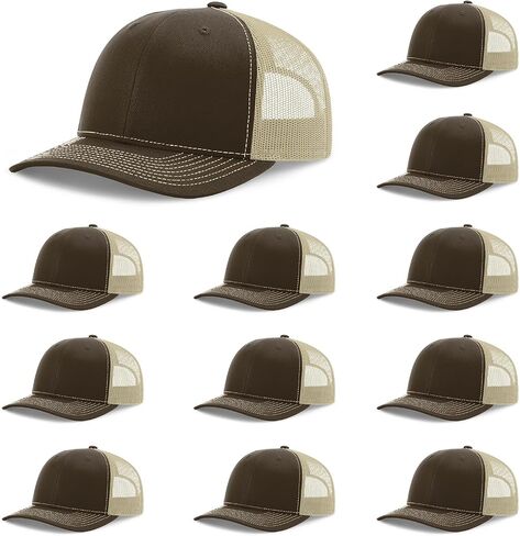 Richardson 112 Adjustable Trucker Hat - Premium Structured Six Panel Snapback Cap - Blank, Bulk Richardson Hats in Saudi Arabia