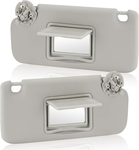 Grey Driver Left + Passenger Right Side Sun Visor Replacement Compatible with 2011 2012 2013 2014 2015 2016 Chevy Chevrolet Cruze Replace 95034256, 95034253, 84126667, 84126658 in Saudi Arabia