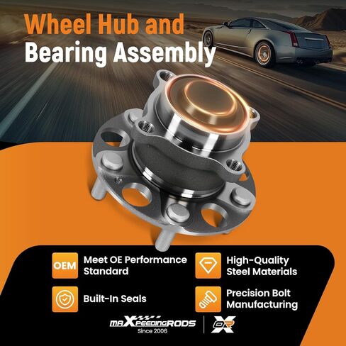 maXpeedingrods 512544 Rear Wheel Bearing and Hub Assembly for Acura TLX 2015-2020 FWD for Honda Accord 3.5L/2.4L 2013-2015 & 1.5L/2.0L 2018-2020 5-Lugs in Saudi Arabia