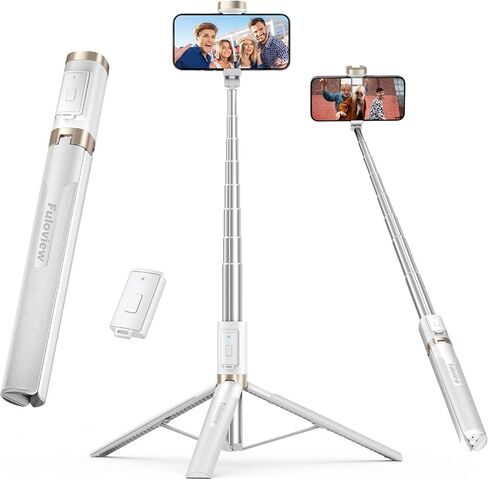 60'' Selfie Stick Tripod,Tripod for iPhone Wireless Remote for Selfies,Group Photograph,Video Recording. Phone Stand Compatible with iPhone Android Phone,Camera in Saudi Arabia
