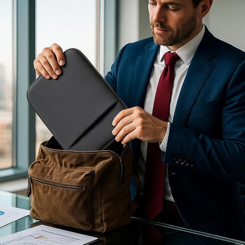 Laptop Sleeve for 2024-2020 MacBook Air/Pro 13 inch with M3 M2 M1 Chip A3113 A2681 A2338 A2337 & Surface Pro 10/9/8/X with 2 Pockets Tablet Bag Case Accessories in Kuwait