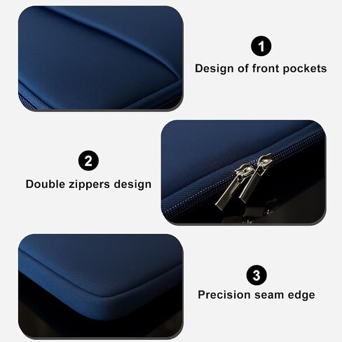 Laptop Sleeve for MacBook Neo/Air/Pro 13 inches A18/M5/M4/M3/M2/M1 Chip 2026-2020 A3404 A3449 A3240 A3113 with 2 Pockets Tablet Bag Case Accessories (Bright Blush Pink) in Saudi Arabia