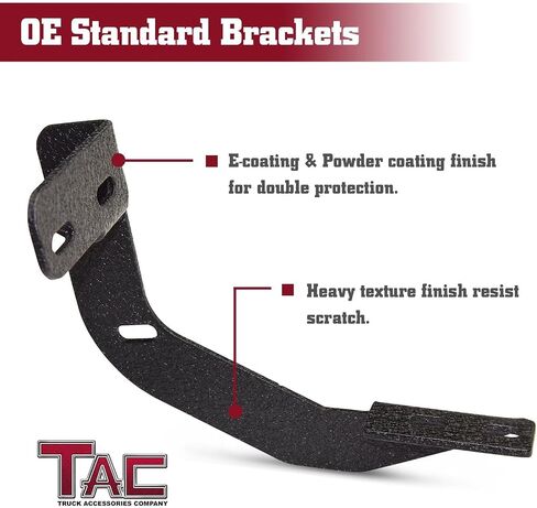 TAC Side Step Fit 2009-2018 رام 1500 | 2019-2023 رام 1500 كلاسيك | 2010-2024 رام 2500/3500/4500/5500 شاحنة بيك اب بكابينة عادية 4.25 بوصة نسيج بيضاوي منحني قضبان نيرف سوداء قضبان خطوة 2 قطعة in Saudi Arabia