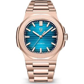 Pagani Design Automatic Watch for Men, Rose Gold 40mm Stainless Steel Minimalist Analog Gift Wristwatch with Synthetic Sapphire Dial Glass,100m Waterproof in Saudi Arabia