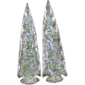 رأس سهم من حجر السج من الكوارتز الشفاف، كريستال طبيعي وحجر علاجي من حجر الصوان رأس سهم صخري 4 بوصة in Kuwait