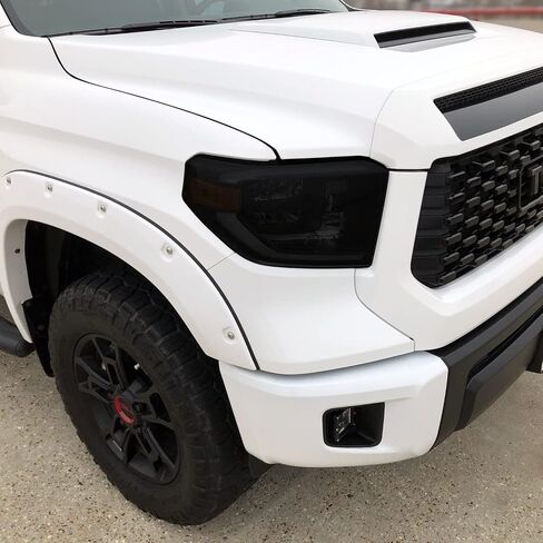SlickMod PreCut Vinyl Smoke Tint for 2014-2021 Toyota Tundra Headlight (1. Headlight, 35% Light Smoke) in Saudi Arabia