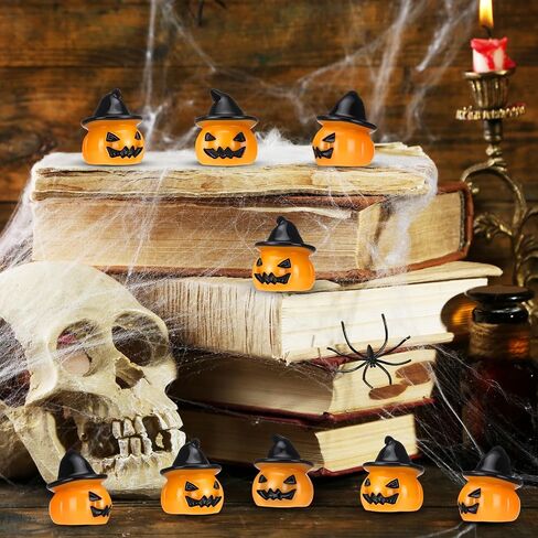 50 Pcs Halloween Miniatures Figurines Mini Ornaments Halloween Tiny Resin Figures Statues Table Ornaments for Party Craft Indoor Outdoor Home Garden Decoration in Saudi Arabia