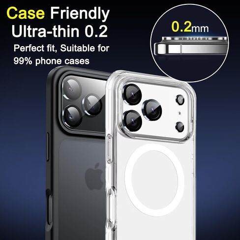 Ferilinso Designed for iPhone 13 Pro Max Camera Lens Protector, Designed for iPhone 13 Pro Camera Lens Protector, 3 Pack 9H Tempered Glass, Night Shooting Mode, high definition, Case Friendly in Kuwait