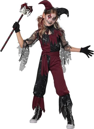 California Costumes Psycho Jester Costume for Girls X-Large in Saudi Arabia