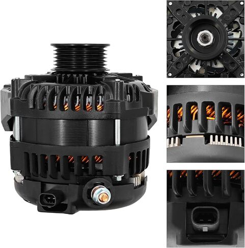 15093928 مولد كهربائي 350A عالي الإخراج يناسب تشيفي سيلفرادو أفالانش سوبربان تاهو لكاديلاك إسكاليد ESV EXT لجي إم سي يوكون XL لهامر H2 4.3L 4.8L 5.3L 5.7L 6.0L 6.2L 2007-2014 in Kuwait