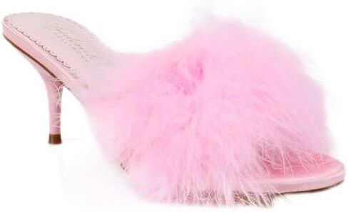 FREDERICK'S OF HOLLYWOOD Women's Ostrich Feather Kitten Heel, FOH-LUXOR in Saudi Arabia