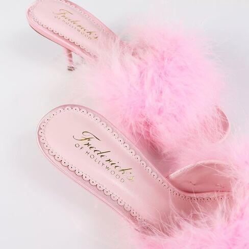 FREDERICK'S OF HOLLYWOOD Women's Ostrich Feather Kitten Heel, FOH-LUXOR in Saudi Arabia