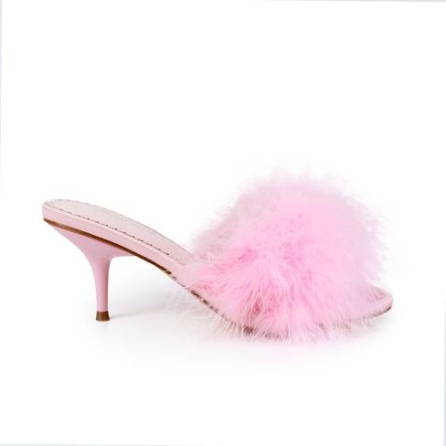 FREDERICK'S OF HOLLYWOOD Women's Ostrich Feather Kitten Heel, FOH-LUXOR in Saudi Arabia