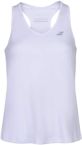 Babolat Women's Play Cap Sleeve Tennis Tank Top, White/White (US Size Small) in Saudi Arabia