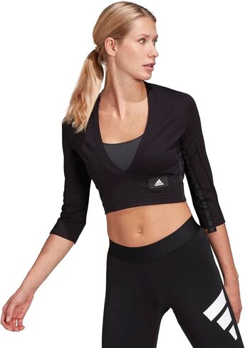 Adidas Women's Mission Victory Long Sleeve Tee, Black in Saudi Arabia