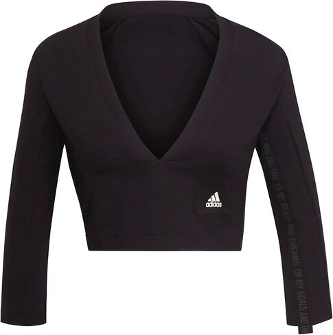 Adidas Women's Mission Victory Long Sleeve Tee, Black in Saudi Arabia