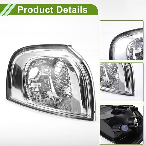 No.30655423 Corner Signal Light Cover for Volvo S80 1999-2006 Waterproof White Corner Light Lamp Lens Plastic 1 Pc in Saudi Arabia