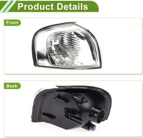 No.30655423 Corner Signal Light Cover for Volvo S80 1999-2006 Waterproof White Corner Light Lamp Lens Plastic 1 Pc in Saudi Arabia