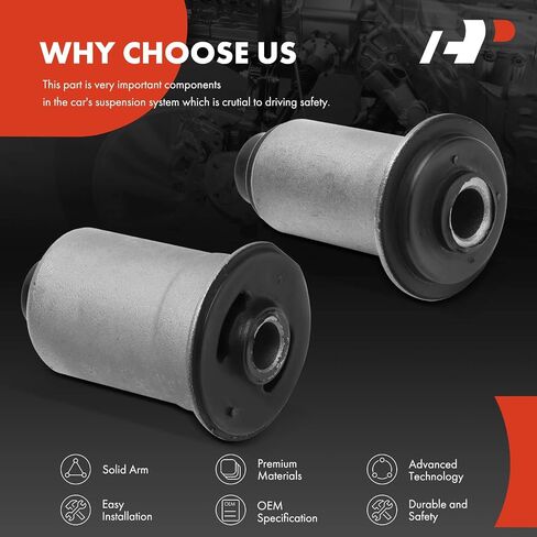 A-Premium 2 x Front Lower Control Arm Bushing Kit, Compatible with Dodge Ram 1500 2002-2005, Ram 2500 2003-2005, Ram 3500 2003-2005, RWD Only in Saudi Arabia